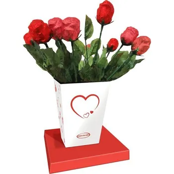 Čokoláda Čokoládové červené růže 20g, 1 ks, Chocoland