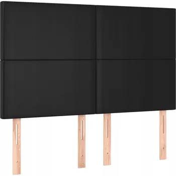 Čelo postele černé 144x118 cm, umělá kůže