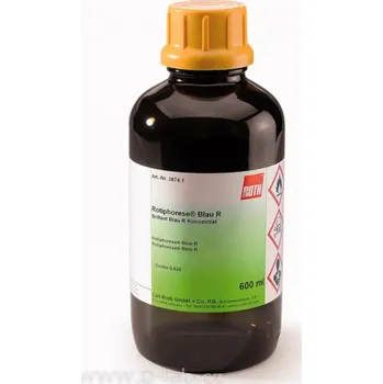 Průmyslové lepidlo Blue R ROTIPHORESE&reg (Popis: Blue R ROTIPHORESE&reg, Balení: 600 ml, Obal: sklo)