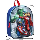 Dětský batoh Avengers s 3D efektem DBBH0790 - SLEVA 3% s kodem radost25