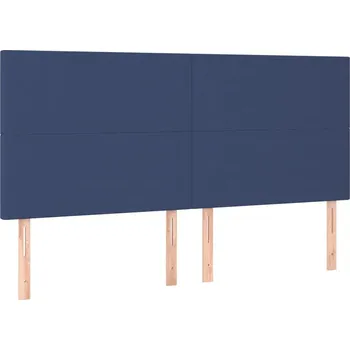 Čelo postele modré 100x78/88 cm, sada 4 ks