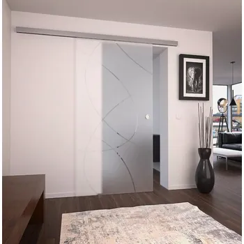 Interiérové dveře Melina Calabra skleněné posuvné dveře 810 mm softclose