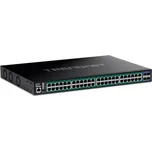 TRENDnet Ethernet přepínač 1Gb, 52 portů (48x RJ45 1Gb PoE+ + 4x SFP+), Web Smart, 740W (TPE-3524SF) - 21.22.1559