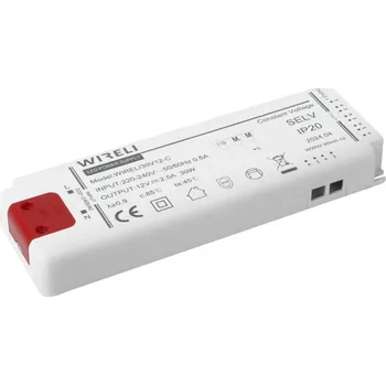 Napájecí zdroj pro osvětlení Zdroj napětí 12V 30W 2,5A IP20 WIRELI typ WIRELI30V12-C