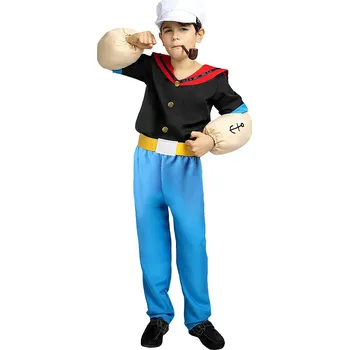 Karnevalový kostým HeliumKing Chlapecký kostým - Pepek námořník Velikost - děti: M: 105 - 116 cm