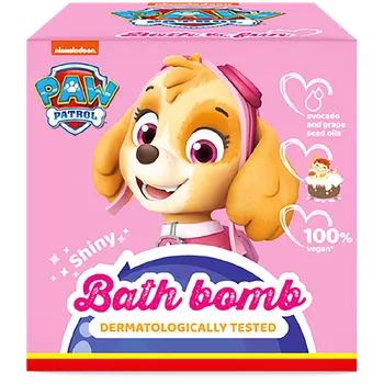 Koupelová kosmetika Paw patrol šumivá koule do koupele Skye 165 g