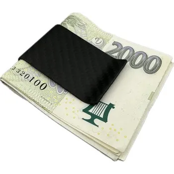 Spona na peníze DAKLOS carbon elegantní karbonová spona na bankovky