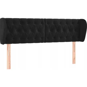 Čelo postele ušák sametové 147x78 černé