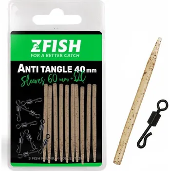 ZFISH - Sada převleků Anti Tangle Sleeves + Obratlík QC vel. 8 60 mm 10 ks