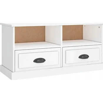 Televizní stolek TV stolek Glamour 93x35,5x45 cm, bílý. biały.poi.