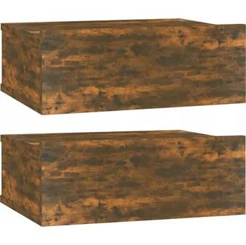 Noční stolek Závěsná Noční Stolek 40x30x15 cm Dub