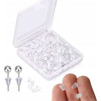 Náušnice SILIKONOVÉ ZARÁŽKY NÁUŠNIC GUMOVÉ UZÁVĚRY x1200