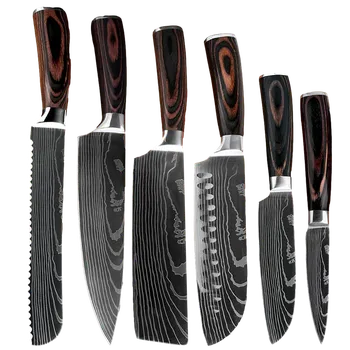 Kuchyňský nůž Špičková profesionální sada kuchyňských nožů