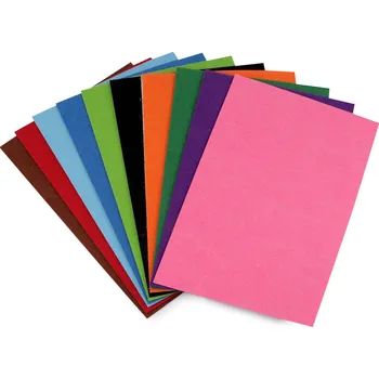 Samolepicí dekorativní plsť / filc 20x30 cm Varianta: 1 mix, Balení: 10 ks