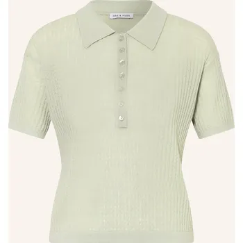 Dámská košile Mrs & Hugs Dámská Úpletová Polokošile S Kašmírem, světle...