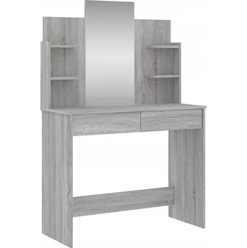 Toaletní stolek Toaletní Stolek se zrcadlem šedý dub, Sonoma, 96x39x142 cm