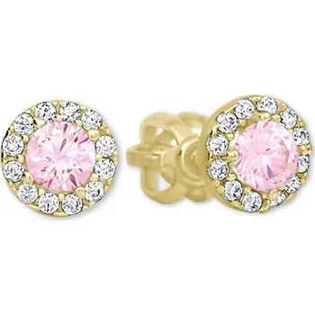 Šperk Soliter Zlaté peckové náušnice s krystaly 745 239 001 00806 0000400 + 2 měsíce na vrácení zboží