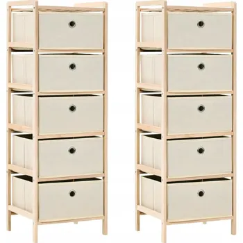 Knihovna Regál Zakito Home 32 x 93 x 26 cm béžové odstíny