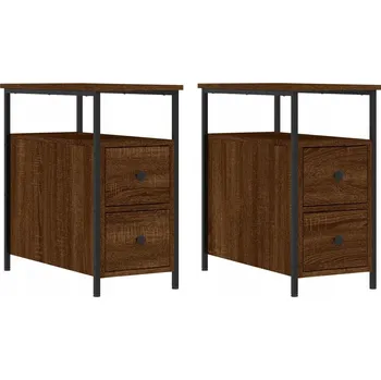 Noční stolek Noční stolek dřevěný 30x60x60 cm hnědý