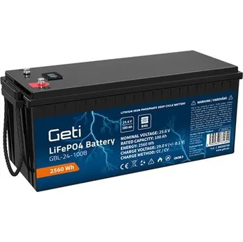 Trakční baterie Geti LiFePO4 GBL-24-100B 25,6V 100Ah