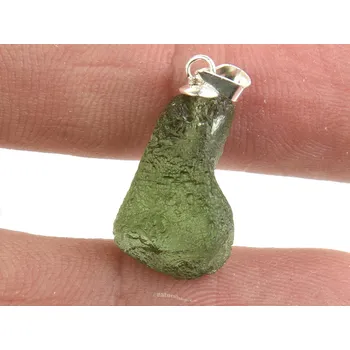 Přívěsek Přívěsek s přírodním vltavínem (2,3g) úchyt Ag 925/1000