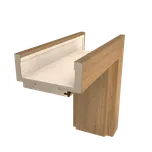 Obložková zárubeň DRE 60 cm pro tloušťku stěny 7,5-9,5 cm jilm levá O1J60L