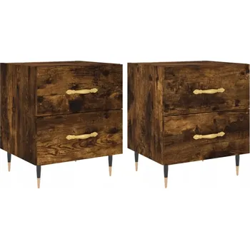 Noční stolek Noční stolek Modern Oak 40x35x47,5 cm, barva: kouřový dub