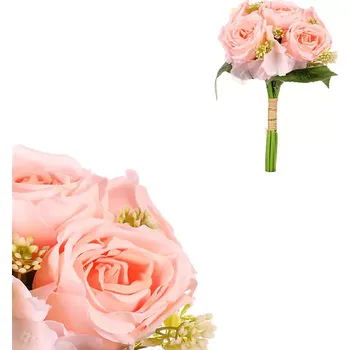 umělá květina Růže a hortenzie KN7070 PINK - SLEVA 3% s kodem radost25