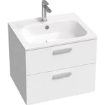 Koupelnová skříňka pod umyvadlo Ravak Chrome II 60x50x49 cm bílá lesk X000001772