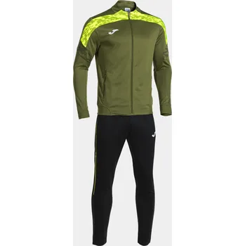 Tepláková souprava JOMA Championship VIII kaki fluor žluto černá Velikost: 3XS
