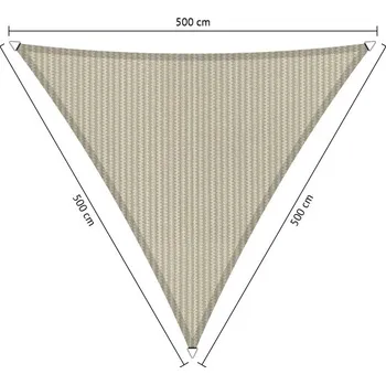 Slunečník Lazy Momo Sluneční Trojúhelník shadow - 5,0 x 5,0 x 5,0 m Barva: Sahara Písková