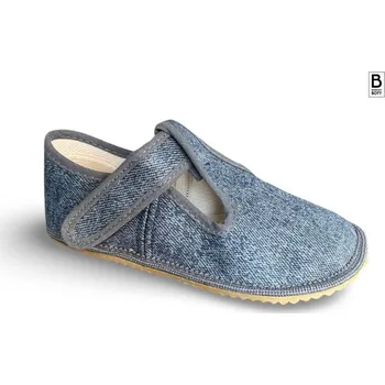 Chlapecké bačkory Beda barefoot Grey Denim BFN 170020/W Velikost: EU 30