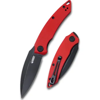 kapesní nůž KUBEY Leaf Red & Blk