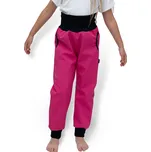 Esito (ušito v ČR) Dívčí rostoucí softshellové kalhoty Sport Esito s fleecem tmavě růžové