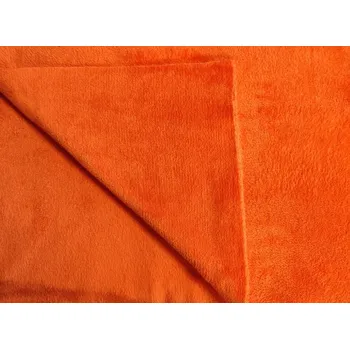 deka Deka flanel fleece - oranžová - 120 x 150 cm