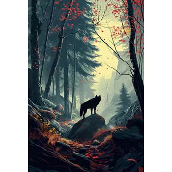 Plakát Plakát Lesní Ozvěny bez rámu 61 x 90,5 cm