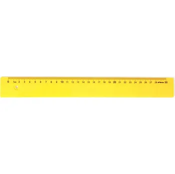 pravítka Leniar Barevné pravítko 30 cm žluté plastové