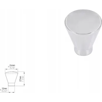 Nábytkové kování Nábytková úchytka SIRO 872-24ZN1 chrom lesklý