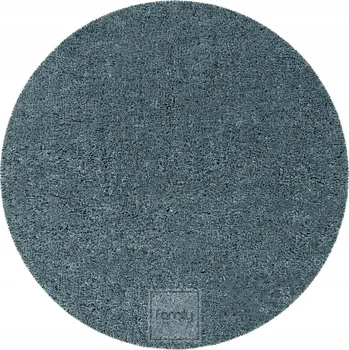 Koberec Koupelnový Koberec průměr 100 cm kulatý polyesterový Savi tyrkysový aqua protiskluzový