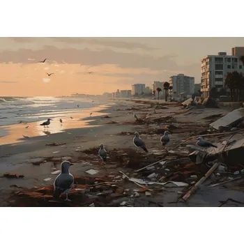 Plakát Plakát Rackové po bouřce bez rámu 66,5 x 46,5 cm