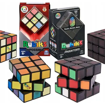 Hlavolam ORIGINÁLNÍ LOGICKÉ KOSTKY RUBIKA RUBIK'S CUBE IMPOSSIBLE & PHANTOM 3X3