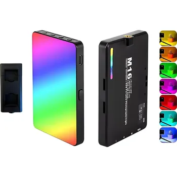 Selfie tyč Externí LED RGB Foto Světlo Panel na Stativ s Držákem na Telefon 8W