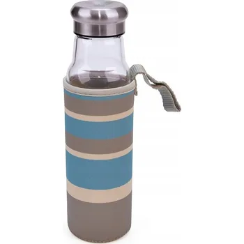 ZNAČKOVÁ PREMIUM ZDRAVÁ ŽÁRUVZDORNÁ SKLENĚNÁ LAHVIČKA LAHEV NA PITÍ 550ml OBAL IR