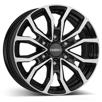 Alu kolo Alu disk DEZENT KC dark 6.5x17, 6x130, 84.1, ET54 Black/polished