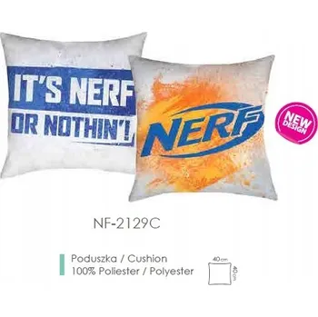 Dekorativní polštářek Halantex Polštář Nerf Nation oboustranný 40x40