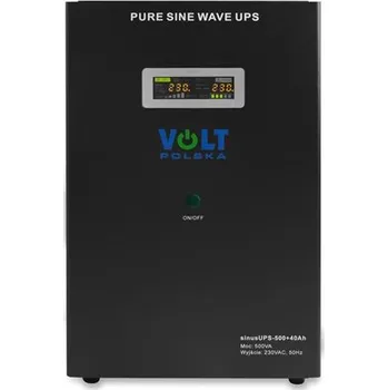 Záložní zdroj Zdroj záložní VOLT Sinus UPS 500 12V 230V 500W plus baterie 40Ah Black