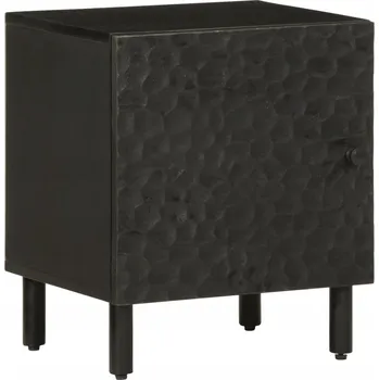 Noční stolek Noční stolek Mango černý 40x33x46 cm