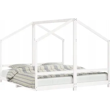 Dětská postel Krásná dětská postel z masivního dřeva 90x200 cm, bílá