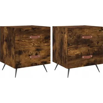 Noční stolek Noční stolek Kouřový dub 40x35x47,5 cm