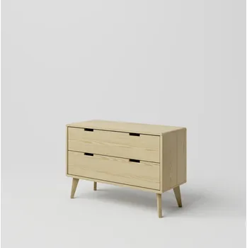 Komoda Kiknabytek.cz Moderní dřevěná komoda DT SCANDIA 9 borovice masiv 96,5 x 64 x 40 cm Odstíny: Přírodní lakovaná